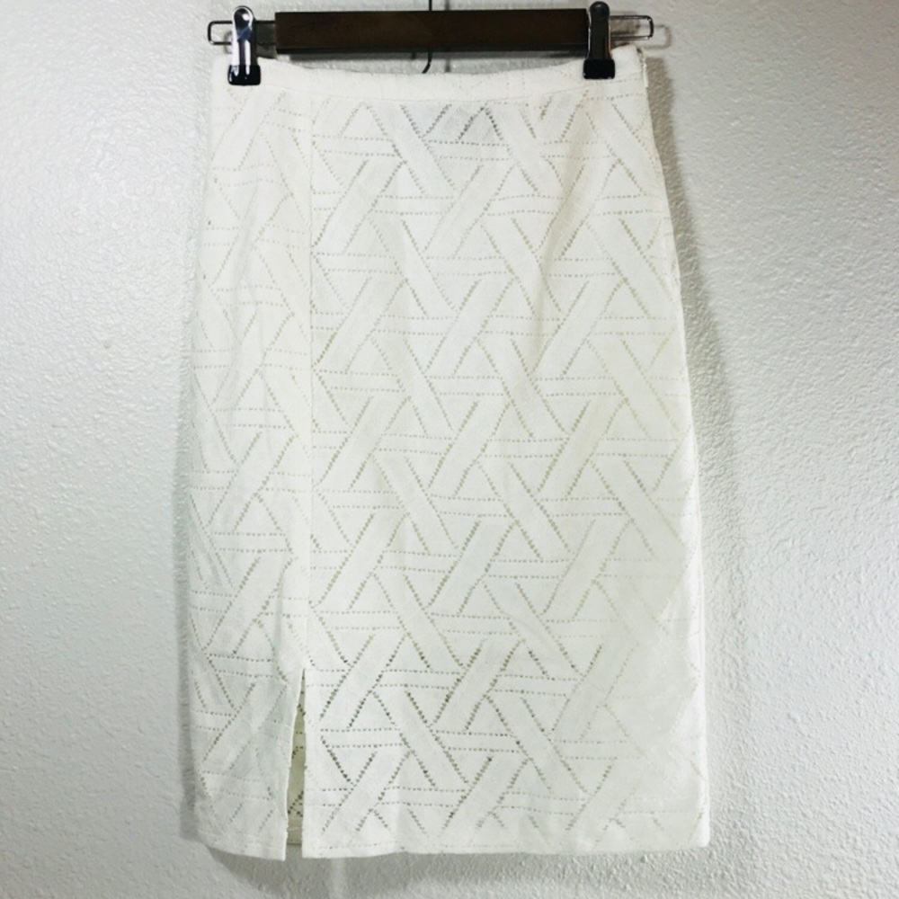 MinkPink Pencil Skirt White